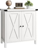 GarveeMore Sideboard Weiß 2 Türen Landhausstil Bild 2