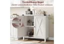 GarveeMore Sideboard Weiß 2 Türen Landhausstil Bild 5