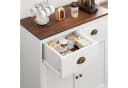 GarveeMore Küchenbuffet mit 2 Türen und 2 Schubladen, Kaffeebarschrank aus Holz Bild 5