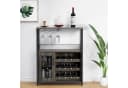 GarveeMore Weinschrank mit Glashalter und Netztür, industrielles Sideboard Bild 2