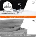 GarveeMore Sitztruhe mit Stauraum und gepolstertem Kissen weiß Bild 5