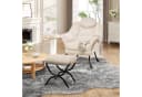 GarveeMore Ohrensessel Relaxsessel mit Hocker Beige Bild 1