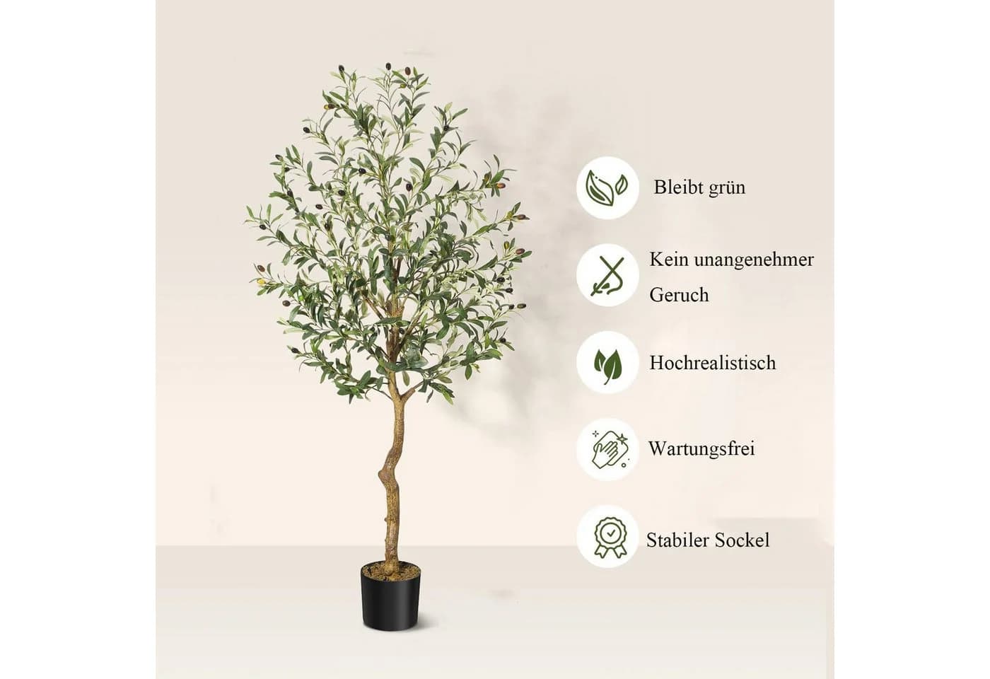 Künstlicher Olivenbaum GarveeMore 120 cm - Bild 5