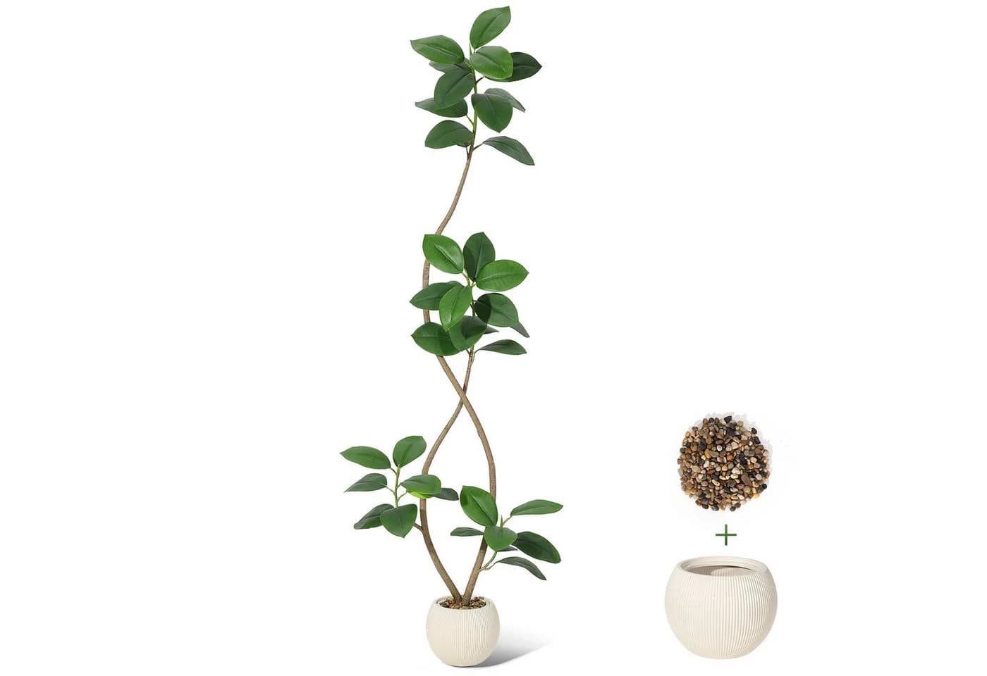 Künstlicher Geigenfeigenbaum GarveeMore 150 cm - Bild 2