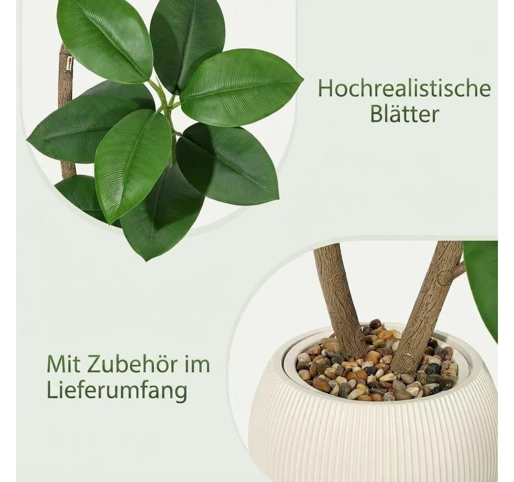 Künstlicher Geigenfeigenbaum GarveeMore 150 cm - Bild 4