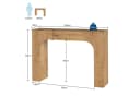GarveeMore Konsolentisch 120/160cm Dunkle Eiche Bild 1