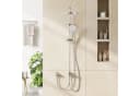 GarveeMore Brausegarnitur Duschsystem Regendusche, Duschset inkl. Einstellbare Einbauhöhe-D25cm Bild 1