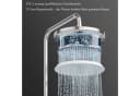 GarveeMore Brausegarnitur Duschsystem Regendusche, Duschset inkl. Einstellbare Einbauhöhe-D25cm Bild 5