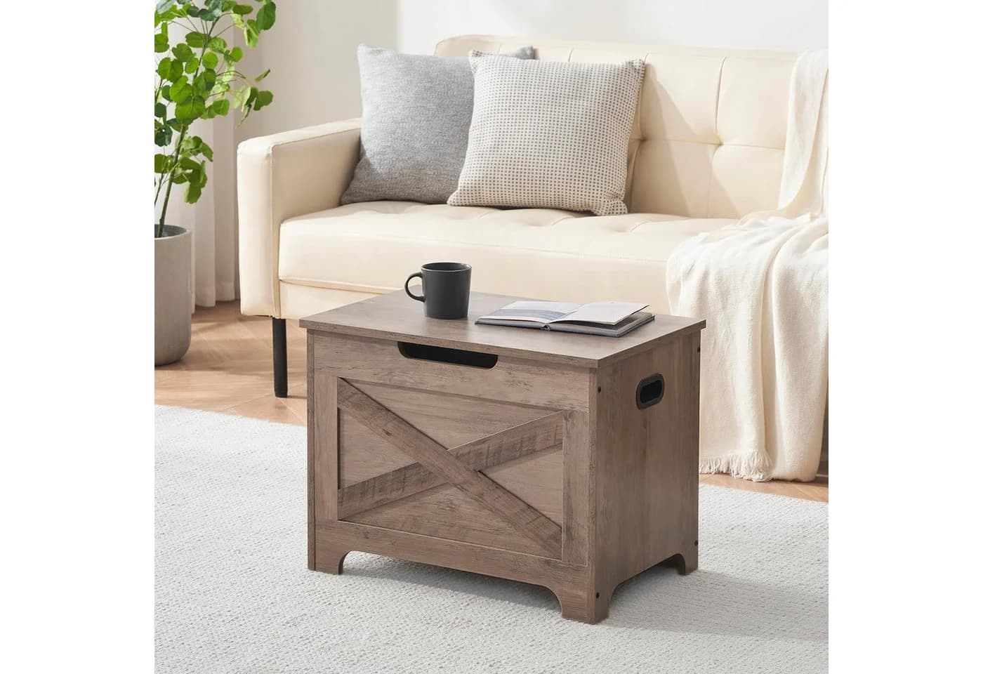 GarveeMore Sitzbank mit Stauraum 40x60x46cm