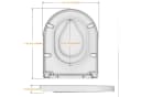 GarveeMore WC-Sitz Toilettendeckel mit Kindersitz Absenkautomatik Bild 3