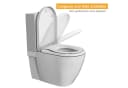 GarveeMore WC-Sitz Toilettendeckel mit Kindersitz Absenkautomatik Bild 5