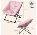 GarveeMore Ohrensessel Relaxsessel Klappsessel Belastbarkeit 136kg Bild 3