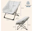 GarveeMore Ohrensessel Relaxsessel Klappsessel Belastbarkeit 136kg Bild 3
