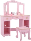 GarveeMore Schminktisch mit Hocker für Kinder Bild 2