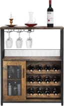 GarveeMore Weinschrank Weinregal Weinständer Barschrank mit Glashalter Bild 2