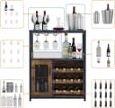 GarveeMore Weinschrank Weinregal Weinständer Barschrank mit Glashalter Bild 5