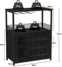 GarveeMore Weinschrank Weinregal Weinständer Barschrank mit Glashalter Bild 3
