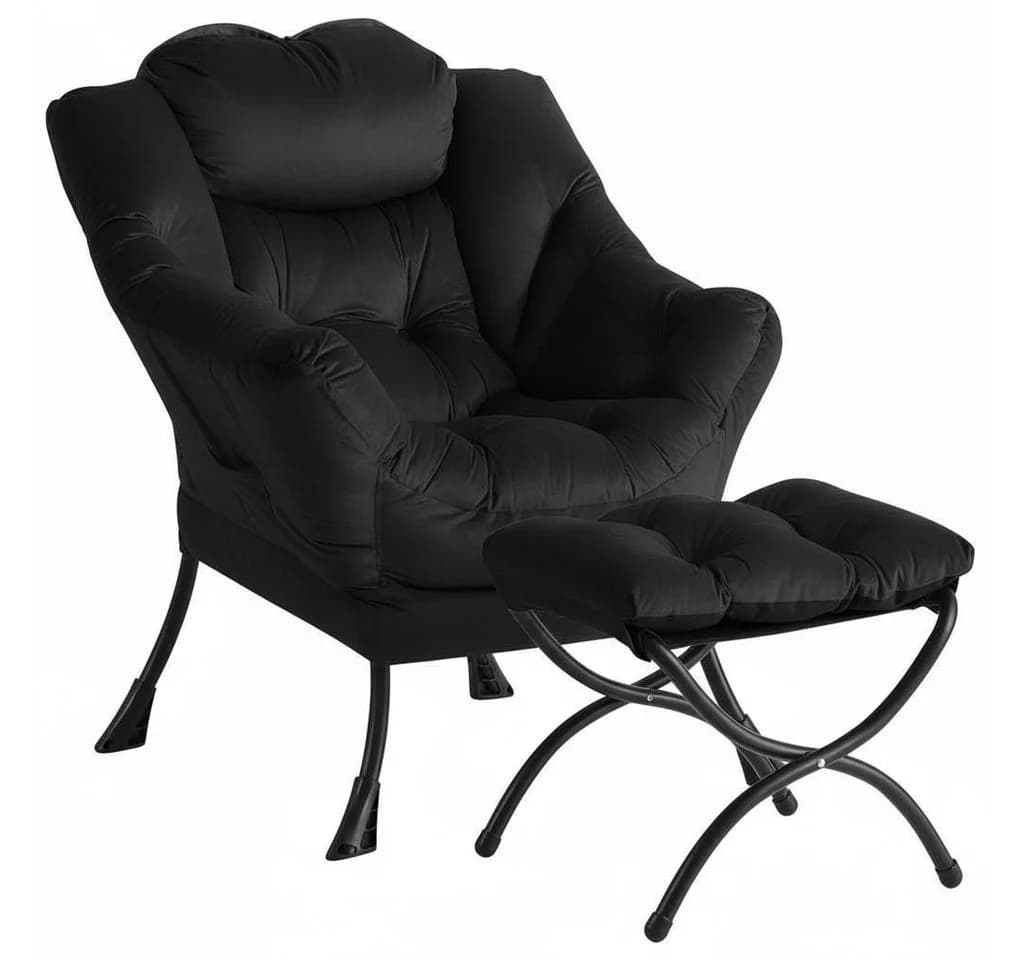 GarveeMore Ohrensessel Relaxsessel mit Hocker Polstersessel Faulsesse - Bild 2