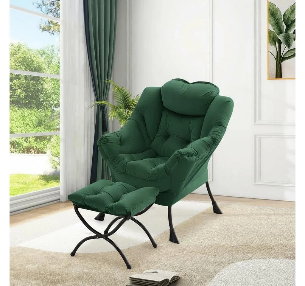 GarveeMore Ohrensessel Relaxsessel mit Hocker