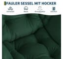 GarveeMore Ohrensessel Relaxsessel mit Hocker Bild 4