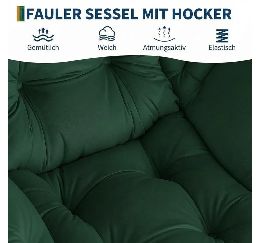 GarveeMore Ohrensessel Relaxsessel mit Hocker - Bild 4