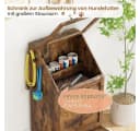 GarveeMore Futterstation Futterschrank Hunde mit 2 Edelstahlnäpfen Braun Bild 5
