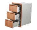 GarveeMore Unterschrank Edelstahl 3 Schubladen Bild 2