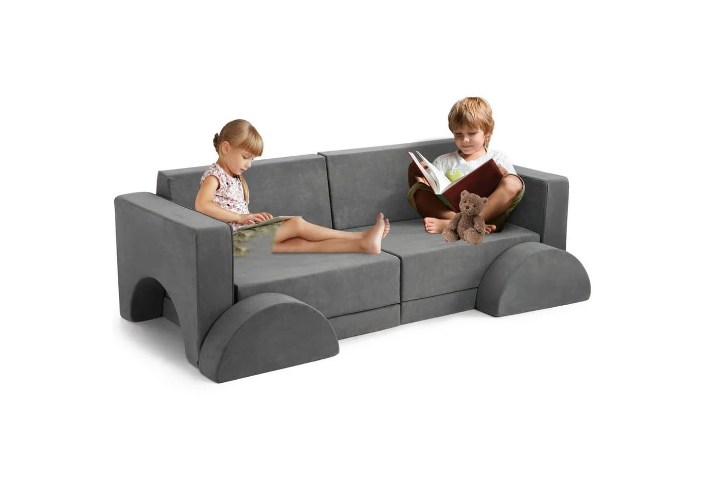 GarveeMore Kindersofa Modulares Spielsofa 8-teilig - Bild 2