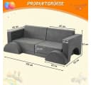 GarveeMore Kindersofa Modulares Spielsofa 8-teilig Bild 3