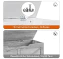 GarveeMore Sitztruhe Sitzbank mit Stauraum Spielzeugtruhe 60/100 x 40 x 46 cm Bild 5