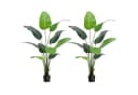 Kunstbaum 2 pcs Kunst-Canna-Lilie Kunstpflanzen künstlicher Baum 122/152cm, GarveeMore Bild 2