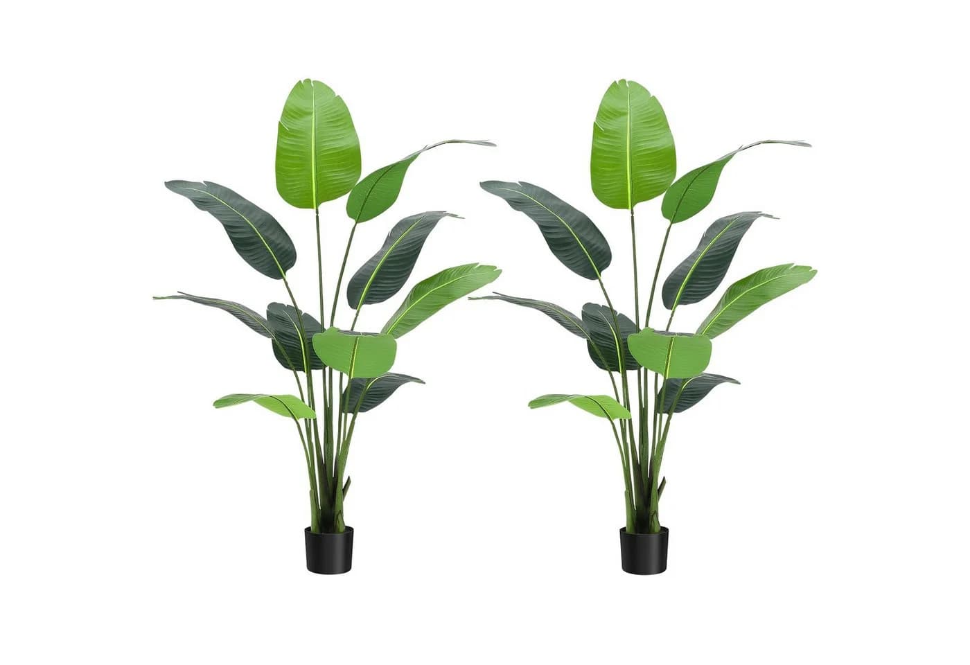 Kunstbaum 2 pcs Kunst-Canna-Lilie Kunstpflanzen künstlicher Baum 122/152cm, GarveeMore - Bild 2