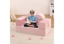 GarveeMore Kindersofa 6-teilig Rosa Modulare Spielcouch Bild 1