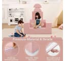 GarveeMore Kindersofa 6-teilig Rosa Modulare Spielcouch Bild 4