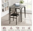 GarveeMore Essgruppe Ktichen Tisch mit 2 Stühlen für Küche & Esszimmer, Kompaktes Esszimmer-Set für kleine Räume Bild 5