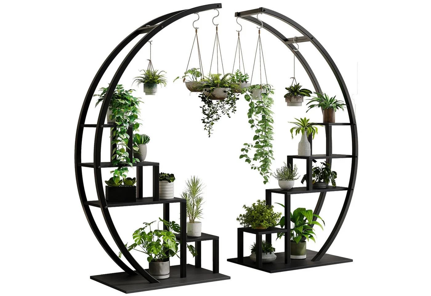 GarveeMore Blumenständer 5-stufig 142 cm Halbmondförmig - Bild 2