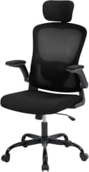 GarveeMore Bürostuhl Ergonomischer mit erstellbare Lendenwirbelstütze und Kopfstütze, Home-Office-Stuhl, Gaming-Stuhl mit hoher Rückenlehne aus Netzstoff Bild 2