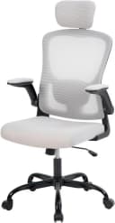 GarveeMore Bürostuhl Ergonomisch mit Lendenwirbelstütze und Kopfstütze, Home-Office-Stuhl, Gaming-Stuhl mit hoher Rückenlehne aus Netzstoff Bild 2