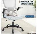 GarveeMore Bürostuhl Ergonomisch mit Lendenwirbelstütze und Kopfstütze, Home-Office-Stuhl, Gaming-Stuhl mit hoher Rückenlehne aus Netzstoff Bild 5