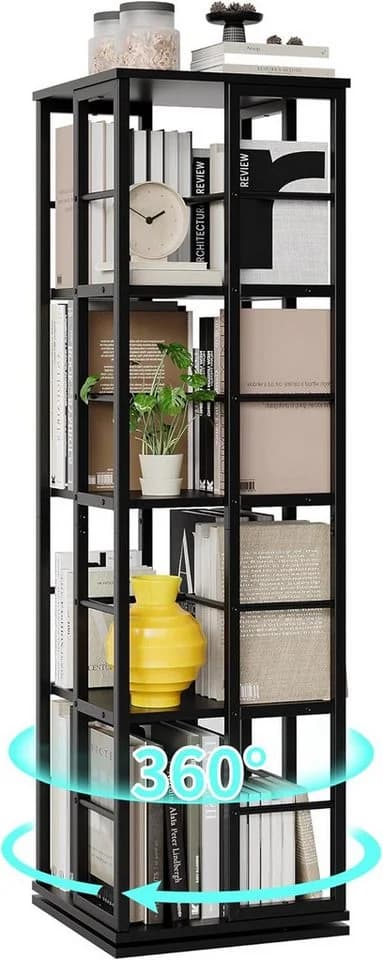 GarveeMore Bücherregal drehbar 4 Ebenen 360°-Display - Bild 2