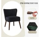 GarveeMore Ohrensessel Samt-Akzentstuhl mit Holzbeinen Mid-Century Modern Bild 4