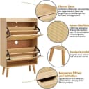 GarveeMore Schuhschrank mit Klappschubladen und Kippenschutz Bild 4