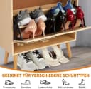 GarveeMore Schuhschrank mit Klappschubladen und Kippenschutz Bild 5