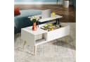 WLIVE Couchtisch Höhenverstellbarer Couchtisch mit Stauraum, Lift-Top-Design, Holzoptik & Metallrahmen Bild 1