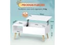WLIVE Couchtisch Höhenverstellbarer Couchtisch mit Stauraum, Lift-Top-Design, Holzoptik & Metallrahmen Bild 3
