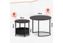 WLIVE Couchtisch 2er-Satz mit Stauraum, Holzoptik, 2 in 1 Verschachtelung Bild 3