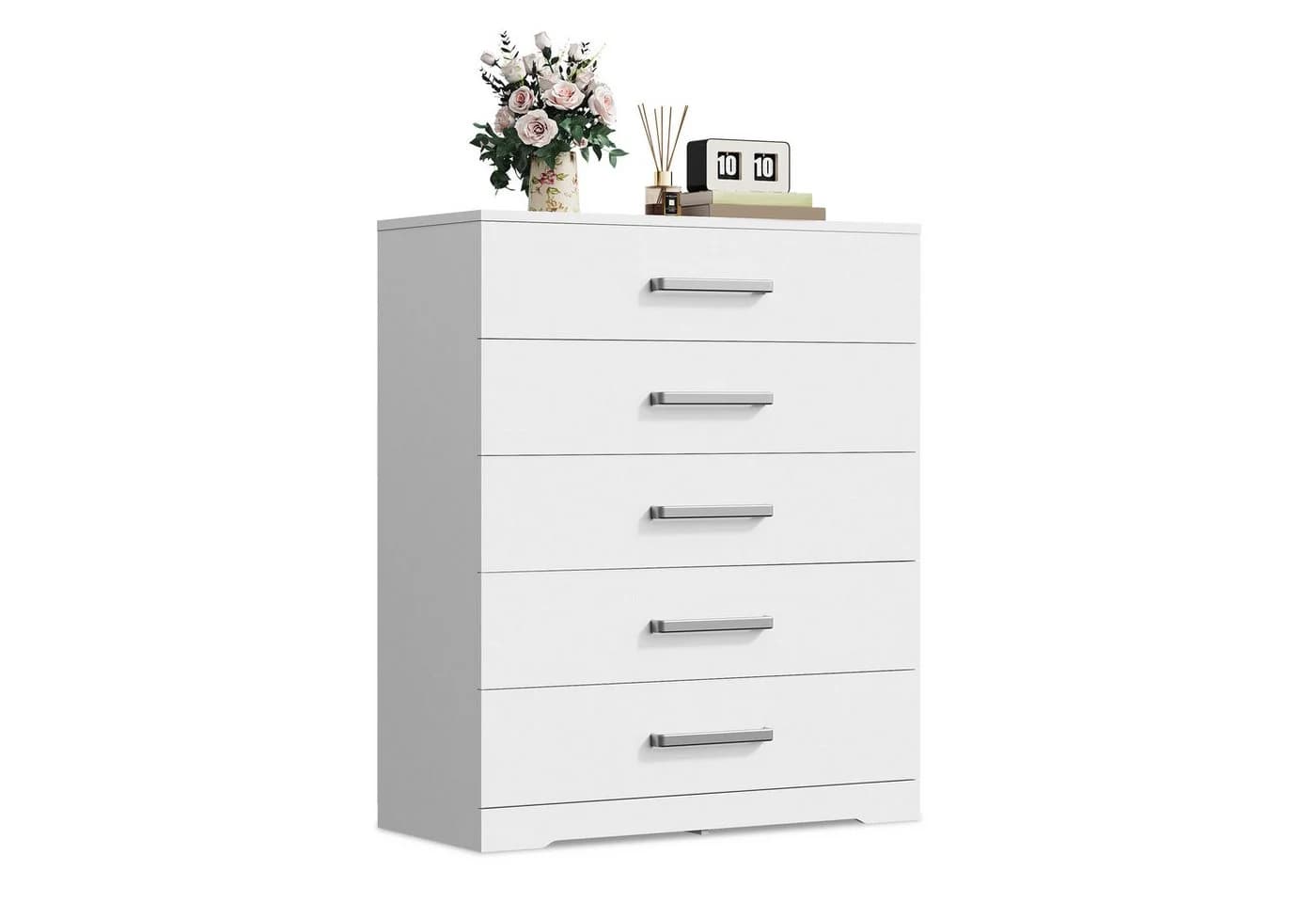 WLIVE Kommode mit 5 Schubladen, Vielseitiger Schubladenschrank für Schlafzimmer, Flur & Kinderzimmer - Bild 2