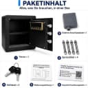 GarveeMore Möbeltresor Schwarz mit Digitalem Tastenfeld und Alarmsystem Bild 4