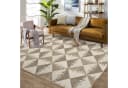 GarveeMore Moderner Teppich Beige Geometrisch Waschbar Antirutsch Bild 3