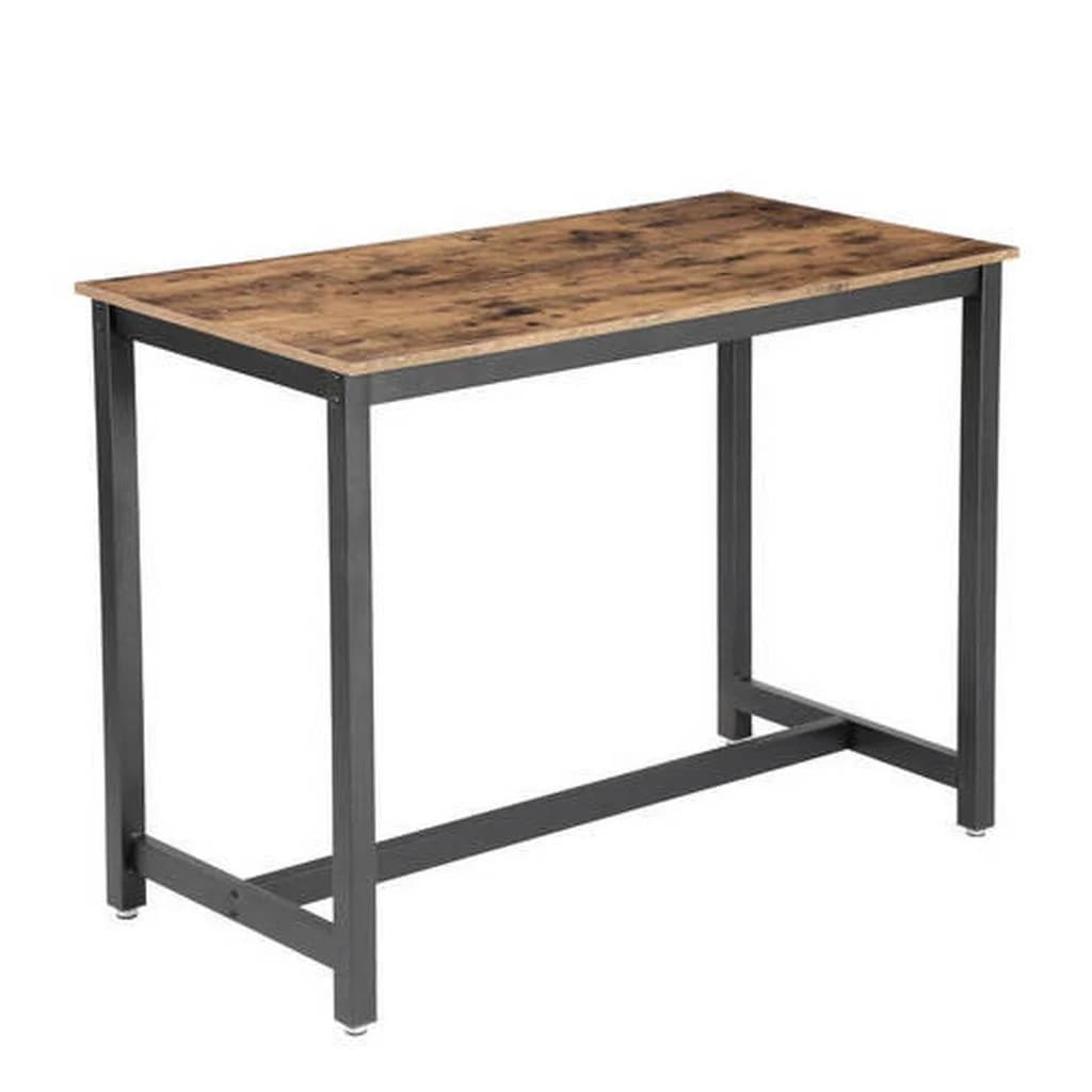 Boxxx Bartisch Braun Schwarz Metall Holzwerkstoff Stehtisch